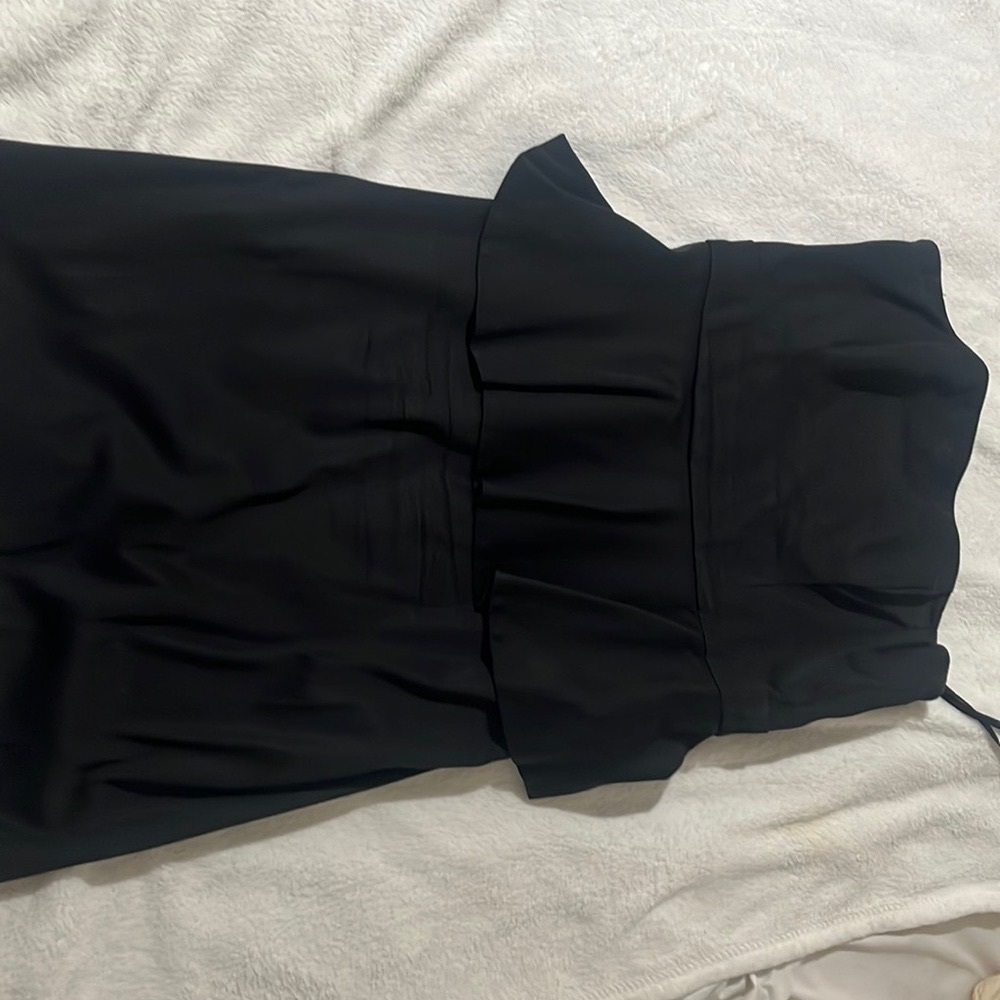 Black house White market strapless dress